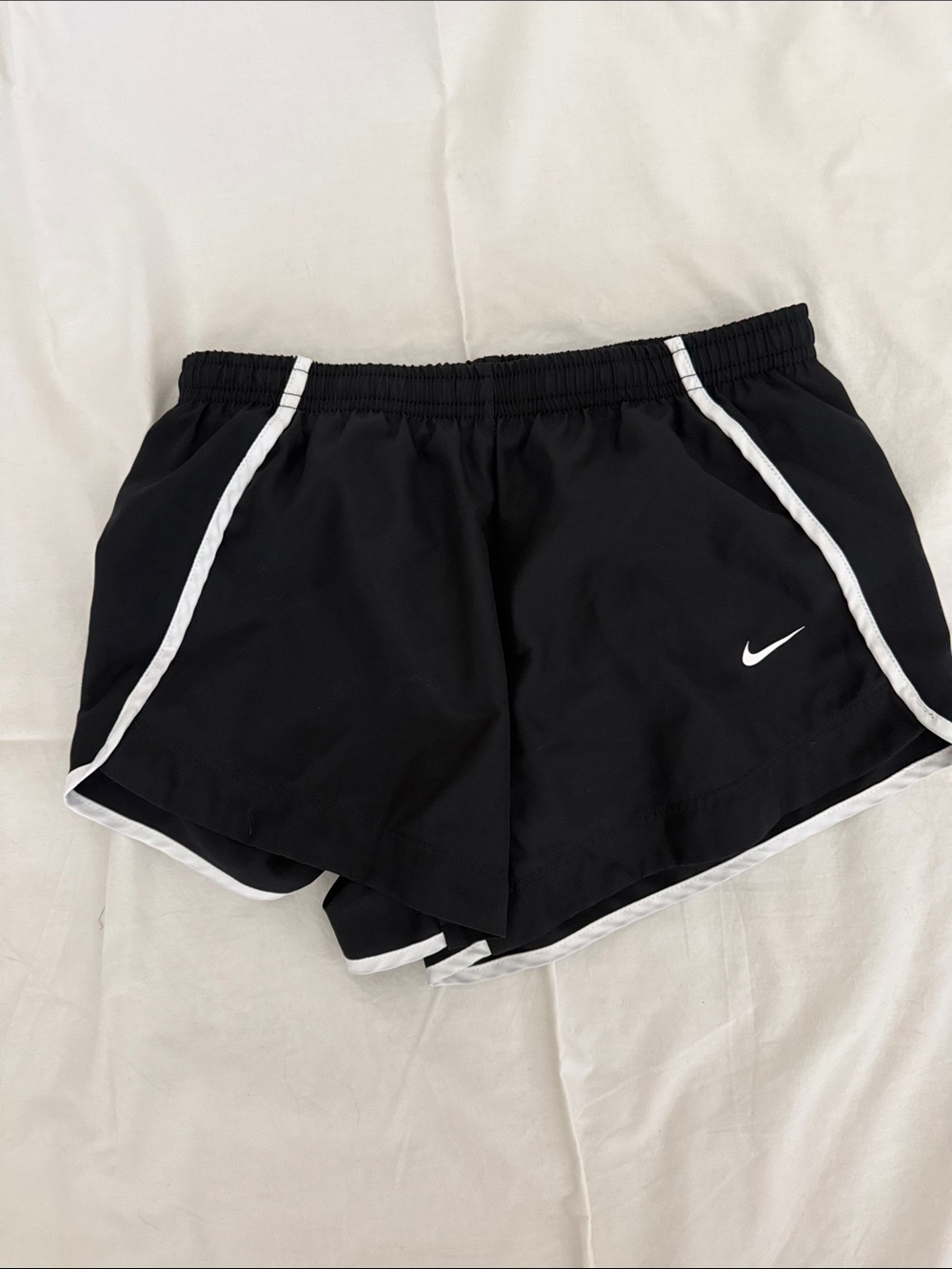 Nike Black Athletic Shorts with White Trim